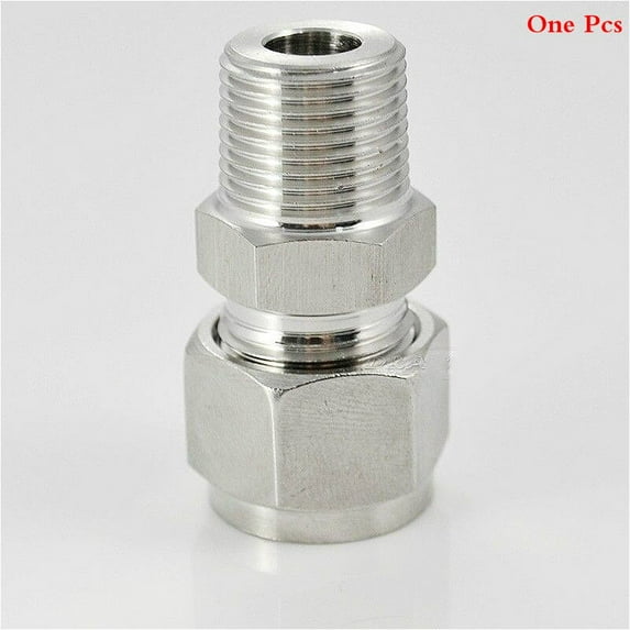 Male straight pipe thread,Tube fitting stainless steel 304,Double ferrule compression fittings,Double ferrule tube fitting ZG PT