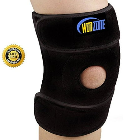 Knee Brace Support For Arthritis, ACL, Running, Basketball, Meniscus Tear, Sports, Athletic. Open Patella Protector Wrap, Neoprene, Non-Bulky, Relieves Pain,, Best Braces by (Best Running Shoes For Hip Pain)