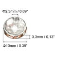 thumbnail image 2 of Uxcell Metal Spacer Beads Plated Crystal Rhinestone Spacer Beads Round Spacer 200Pcs Champagne 10mm, 2 of 7
