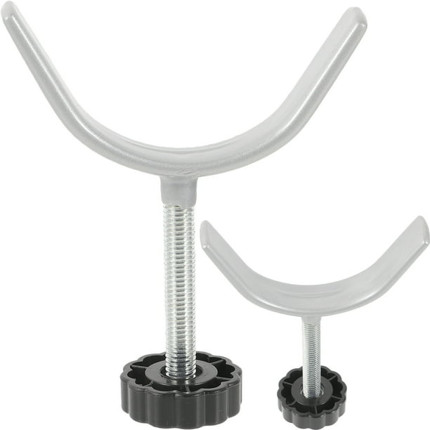2 tornillos para barandilla de seguridad infantil con varillas roscadas para puerta de escalera (montaje en escalera)