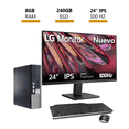 thumbnail image 1 of Computadora Ultra Slim Dell Original Core i5 4ta Gen 8gb Ram 240gb SSD Monitor LG 24 Pulgadas NUEVO 100hz Wifi Dell Optiplex USFF, 1 of 7