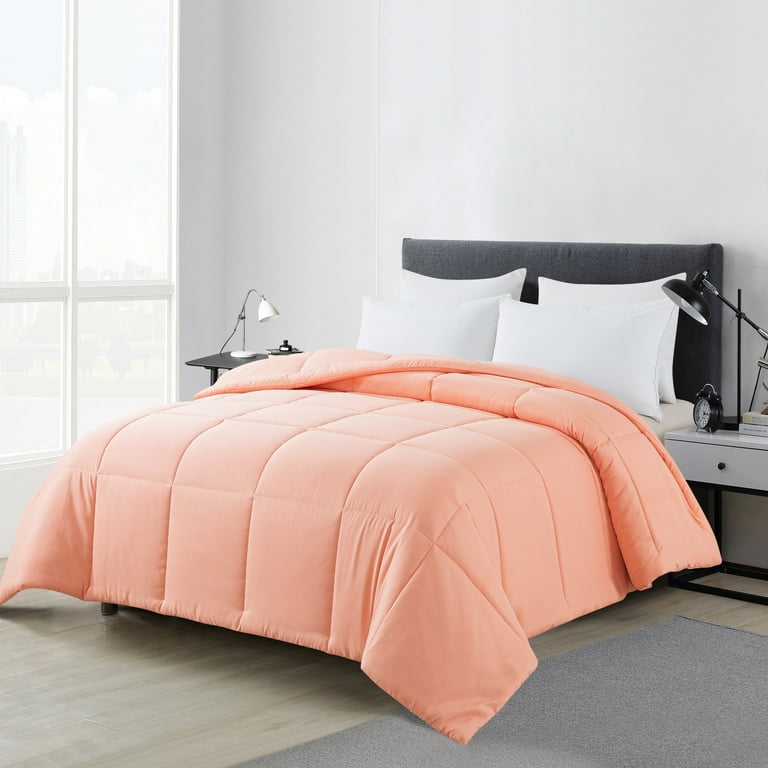 Mainstays Peach Solid Print Hypoallergenic Down Alternative