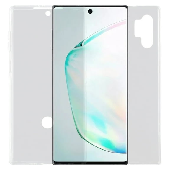 AMZER Galaxy Note10 Plus Full Body Protective TPU Case, 360 Full Body Dual Layer Slim Transparent TPU Case for Samsung Galaxy Note10 