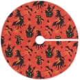 thumbnail image 1 of FMSHPON Halloween Witch Castle Christmas Xmas Cat Bats Spider Xmas Christmas Tree Skirt Stand Mat for Holiday Party Decoration Indoor Outdoor 36 inches, 1 of 6