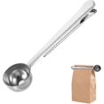 thumbnail image 1 of Coffee Measuring Spoon Sealing Clip, Coffee Bag Clip Stainless Steel Ground Coffee Coffee Scoop Spoon with Bag Sealing Clip 2 in 1 Dual-Purpose Measur, 1 of 5
