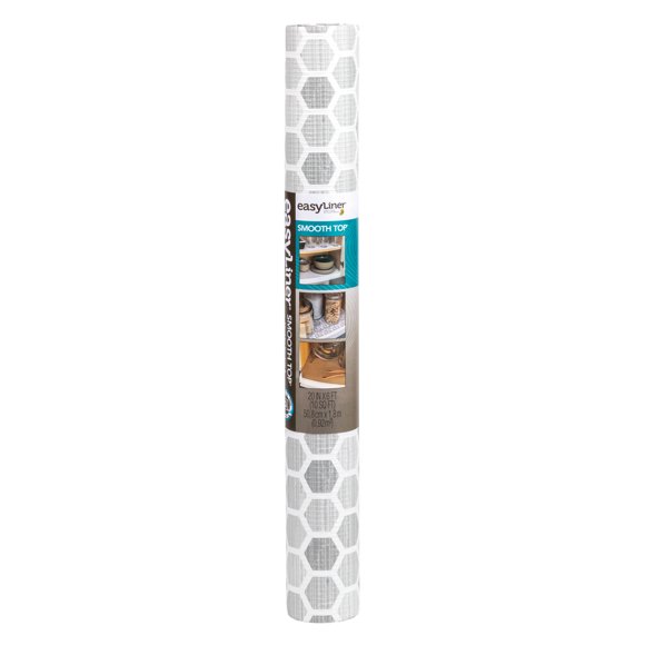 EasyLiner Smooth Top Shelf Liner, Gray Subtle, 20 in. x 6 ft. Roll
