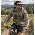 thumbnail image 2 of TrailCrest by Treel Men's Mossy Oak Hoodie Sweatshirt - Comfortable Stylish Jacket for Outdoor Activities, Hunting and Casual Wear, Country Roots Camo & Black, Medium, 2 of 5
