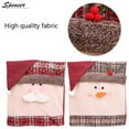 thumbnail image 6 of Spencer 2 Pieces Christmas Chair Covers, Snowman Santa Claus Hat Protective Covers for Chair Back Home Dining Room Decor "Snowman", 6 of 7