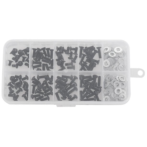 Juego de tornillos YONGSHENG para 1/10 Hsp Traxxas Tamiya Hpi Kyosho 180 piezas