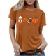 thumbnail image 2 of Fiudx Camisas para Mujer Camiseta Estampada a La Moda para Mujer, Blusa de Manga Corta, Tops Informales con Cuello Redondo, 2 of 5