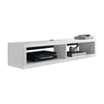 thumbnail image 4 of Martin Furniture 48" Shallow Wall Mounted Wood Media Console in White, 4 of 4
