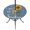 blue, variant on Round Outdoor Tablecloth with Umbrella Hole and Zipper, Violet Sunshine Sunflower Tablecloth with Elastic Waterproof, Pastoral Bees Farmhouse Floral Patio Table Covers for 55" - 60" Pool Tables