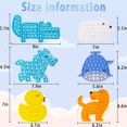 thumbnail image 2 of Pop Popper It Fidget Toys 6 Packs Animal Sensory Pops Its Set Push Bubble Popitsfidgets Poppet Popping Fidgetget Game Kids Gifts Silicone Stress Relief Autism Cute Dog Bear Shark Dulk Crocodile Horse, 2 of 6