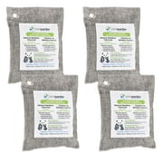 PureGuardian 200g Bamboo Charcoal Air Purifying Bag, Odor Control, 4-Pack, CB2004PK, Unscented
