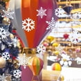 thumbnail image 5 of 24 Pcs Winter Christmas Hanging Snowflake Decorations, 3D Cardboard Sparkling Snowflakes Garland for Xmas Tree Home New Year Party Decoration (White), 5 of 9