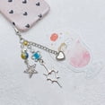 thumbnail image 6 of Heart Crucifix and Flower Phone Strap Handmade Beaded Keychain Charm Fashionable Keyring Bag Accessory for Fashion Lovers, 6 of 8