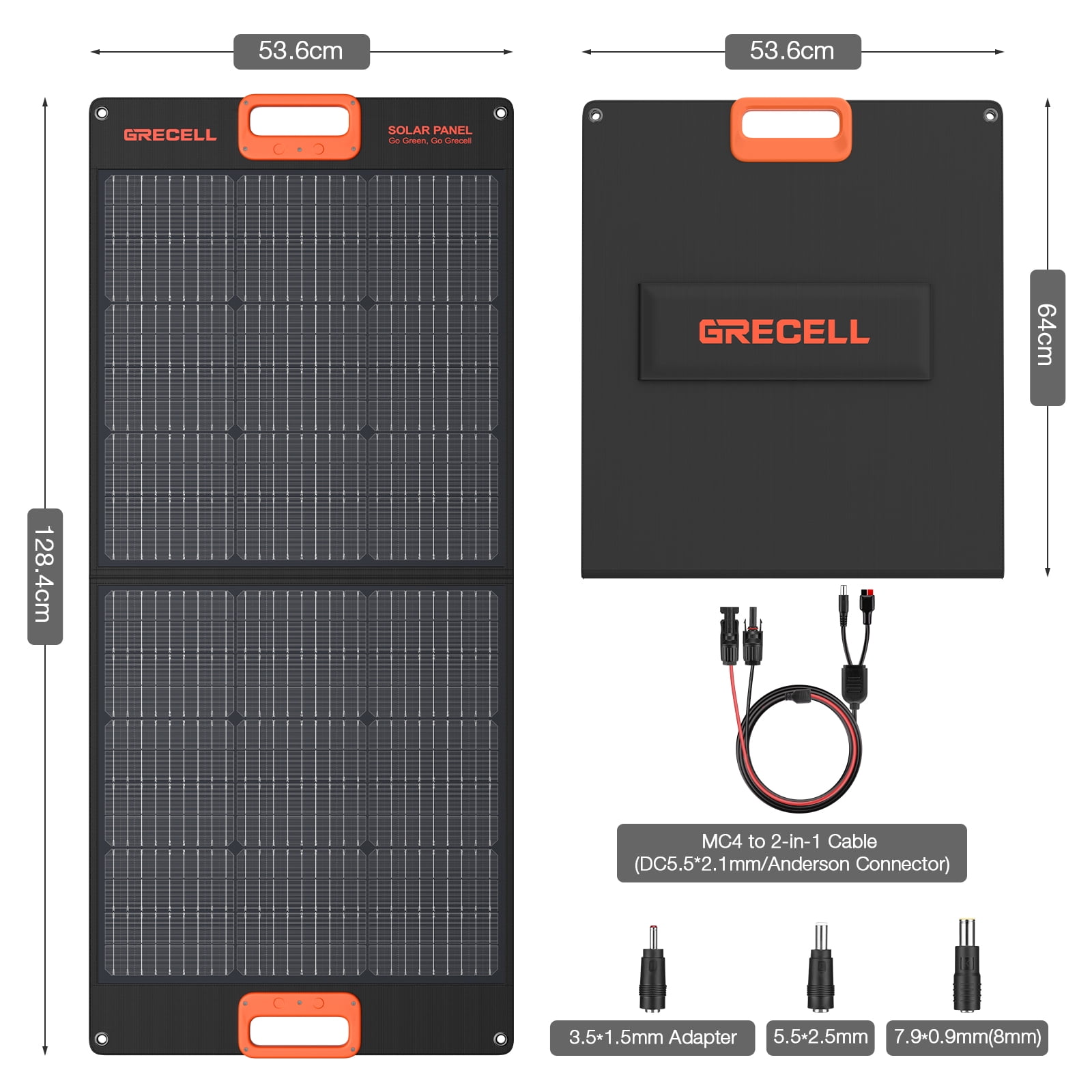 100W Foldable Solar Panel + Power Station 500W Portable Generator Lithium Battery Backup with Wireless Power Bank for Outdoor Home Emergency