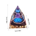 thumbnail image 3 of TIMIFIS Resinous Pyramid Blue Eye Crystal Energy Chip Drip Resin Home Office Desktop Ornament Home Decoration, 3 of 6