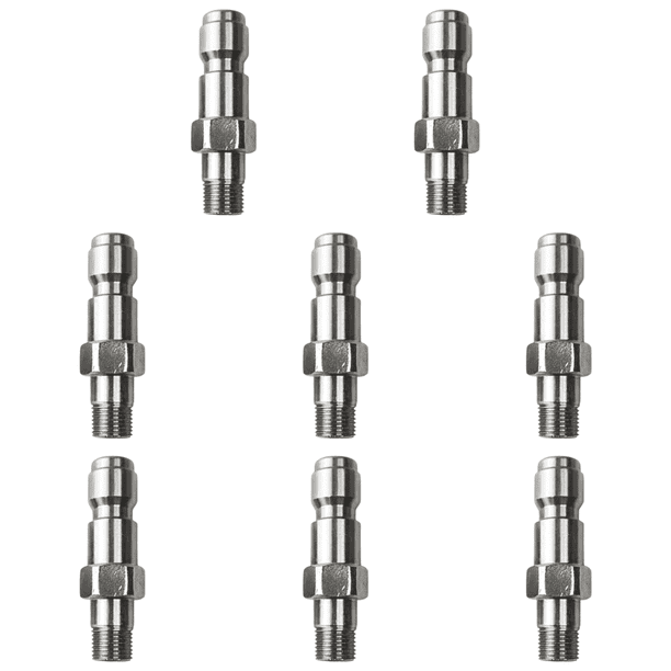Adaptador de boquilla de espuma para lavadora de coche de alta presión 8 conectores 1/4 pulgadas G1/ 8 Uds.