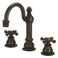 thumbnail image 2 of Water Creation F2-0012-03-AX American 20th Century Classic Widespread Lavatory F2-0012 Faucets - Brown & Oil-Rubbed, 2 of 3
