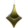 thumbnail image 1 of Vickerman 8" Dark Olive Matte and Glitter Finish Cut Drop Christmas Ornament, 1 of 1