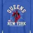 thumbnail image 2 of Marvel - Spider-Man Queens New York - Women's French Terry Long Sleeve Pullover, 2 of 4