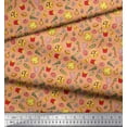 thumbnail image 3 of Soimoi Polyester Crepe Fabric Vegetable,Burger & Pizza Food Printed Fabric 1 Yard 52 Inch Wide, 3 of 3