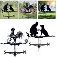 thumbnail image 3 of DEELLEEO Spray Paint Gardening Garden Decoration Sign Weather Vane Retro Farm Scene Garden Participated Measuring Tools (Color : 1), 3 of 5