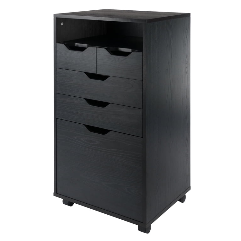 Winsome Halifax Bins & Drawers Multi-Storage Tall Mobile Cabinet