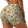 thumbnail image 2 of Kdxio Indian Paisley Print Workout Shorts for Women Seamless Soft Smooth Gym Yoga Scrunch Active Shorts, 2 of 5