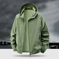 thumbnail image 2 of QSAWXQZ Men's Lightweight Windbreaker Jacket Long Sleeve Hooded Sun Protection Coat Breathable Thin Outdoor Hiking Jacket with Pockets XL, 2 of 6