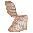 thumbnail image 6 of Pemberly Row 17.5" Modern Rattan & Steel Chair in Natural (Set of 2), 6 of 8