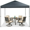 thumbnail image 3 of Costway Patio 10x10ft Outdoor Instant Pop-up Canopy Folding Tent Sun Shelter UV50+ Gray, 3 of 10