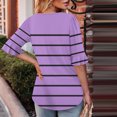 thumbnail image 4 of Blusas de Manga Corta para las Mujeres, Moda Verano Impreso, Blusas de Cuello Redondo, Chaqueta de Manga Corta para las Mujeres, 4 of 8
