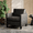 Black-1, variant on Coewske PU Leather Living Room Accent Chair, Armchair Adult Sofa Chair Office, Black