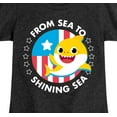 thumbnail image 3 of Baby Shark - From Sea to Shining Sea - Girl's Fitted Short Sleeve Tee, 3 of 6
