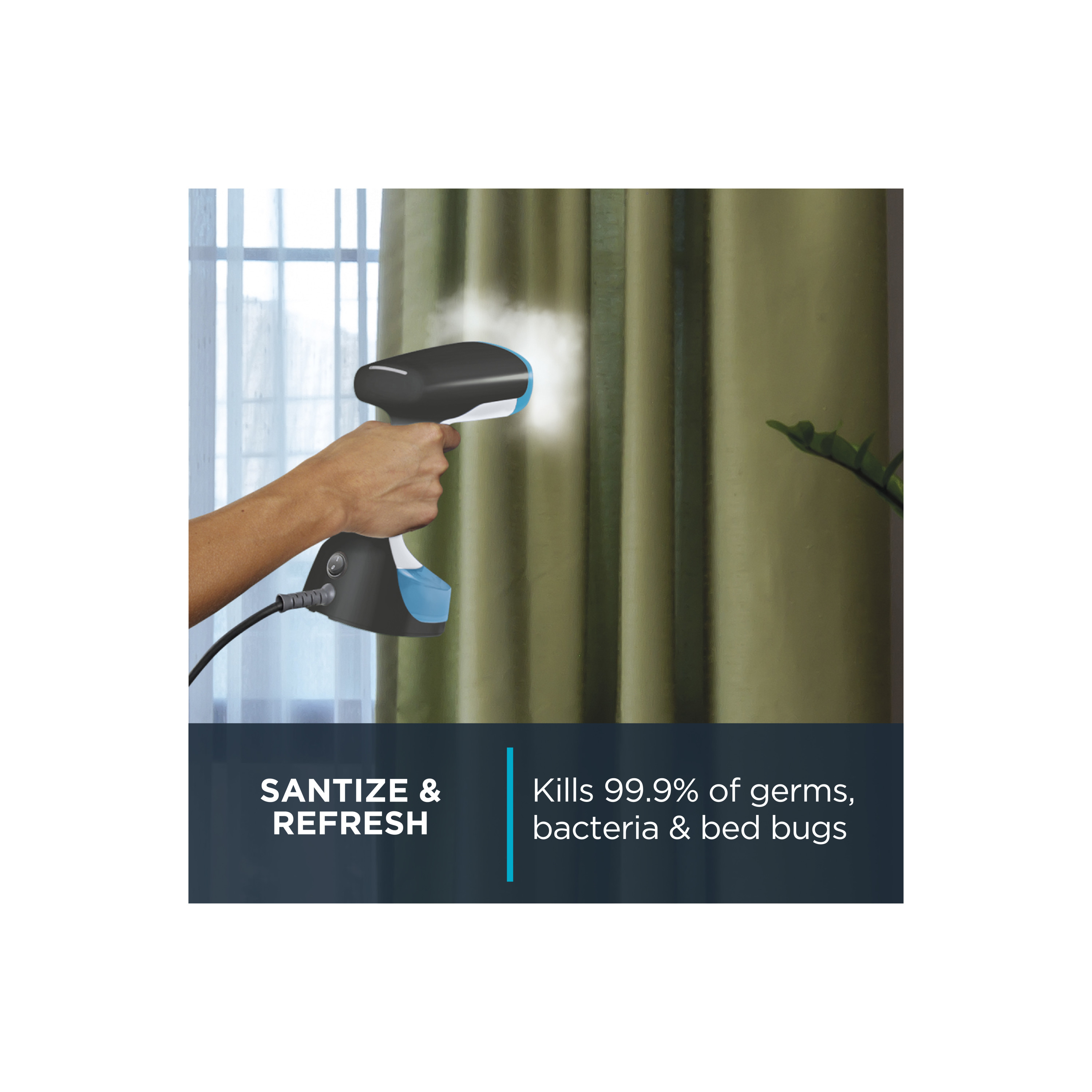 ROWENTA X-CEL STEAM MINUTE Hand Steamer, Model DR7071U1, “Kills 99.9% of Germs and Bacteria”