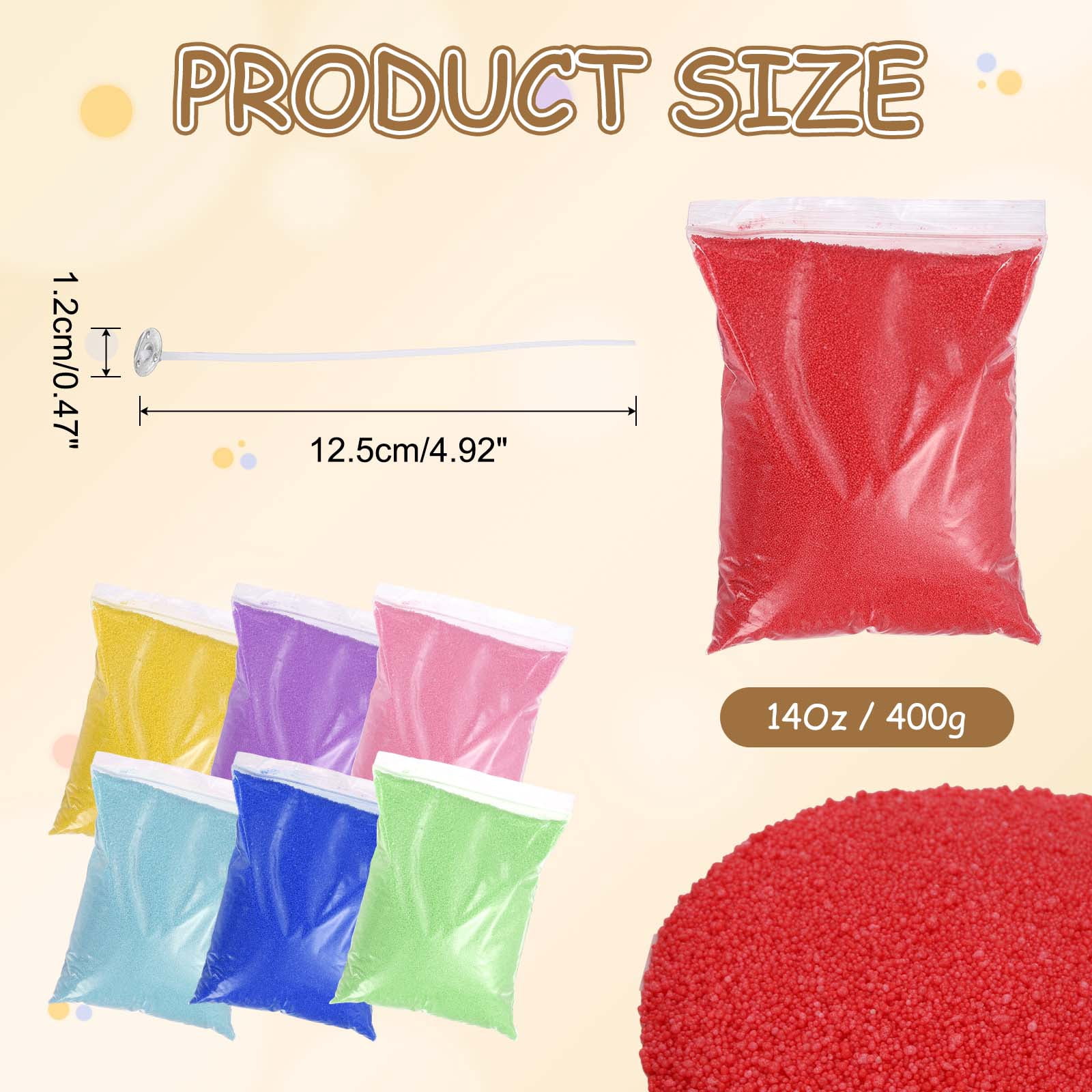 Pearled Sand Candles with 30 Pcs Wicks 14Oz / 400g Candle Beads Refillable Powder Sand Wax Making Kit for Thanksgiving Christmas Wedding Party DIY Home Crafts, Red