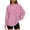 Pink, variant on ChaoHeng Cotton Long Sleeve Shirt Women Women's Oversized Fall Tee,Basic Crewneck Long Sleeve Loungewear Top