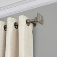 thumbnail image 4 of Elrene Home Fashions Florence Single Curtain Rod with Stacked Square Finial, Polished Nickel, 48" x 86", 4 of 9