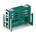 thumbnail image 1 of Plastic Cutting Board Rack with Knife Slots and Detachable Drip Tray for Countertop Kitchen Storage, 1 of 8