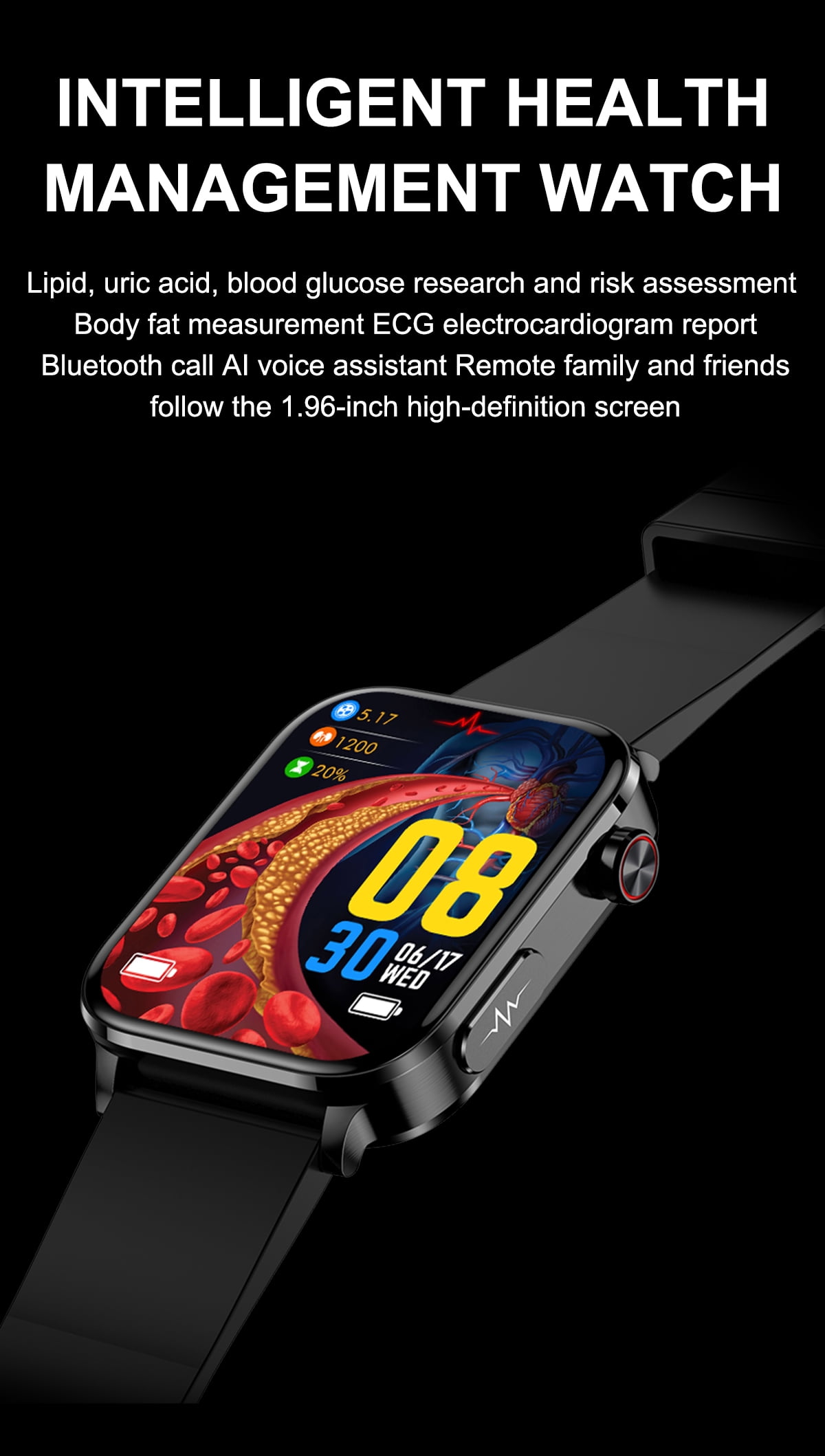 TK15 smart watch healthy sports waterproof smart call