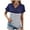 Multi 01, variant on Fesfesfes Shirt Women's V-Neck Fashion Casual Short Sleeve Spring And Summer Top Ladies Tops 2XL(US:12)