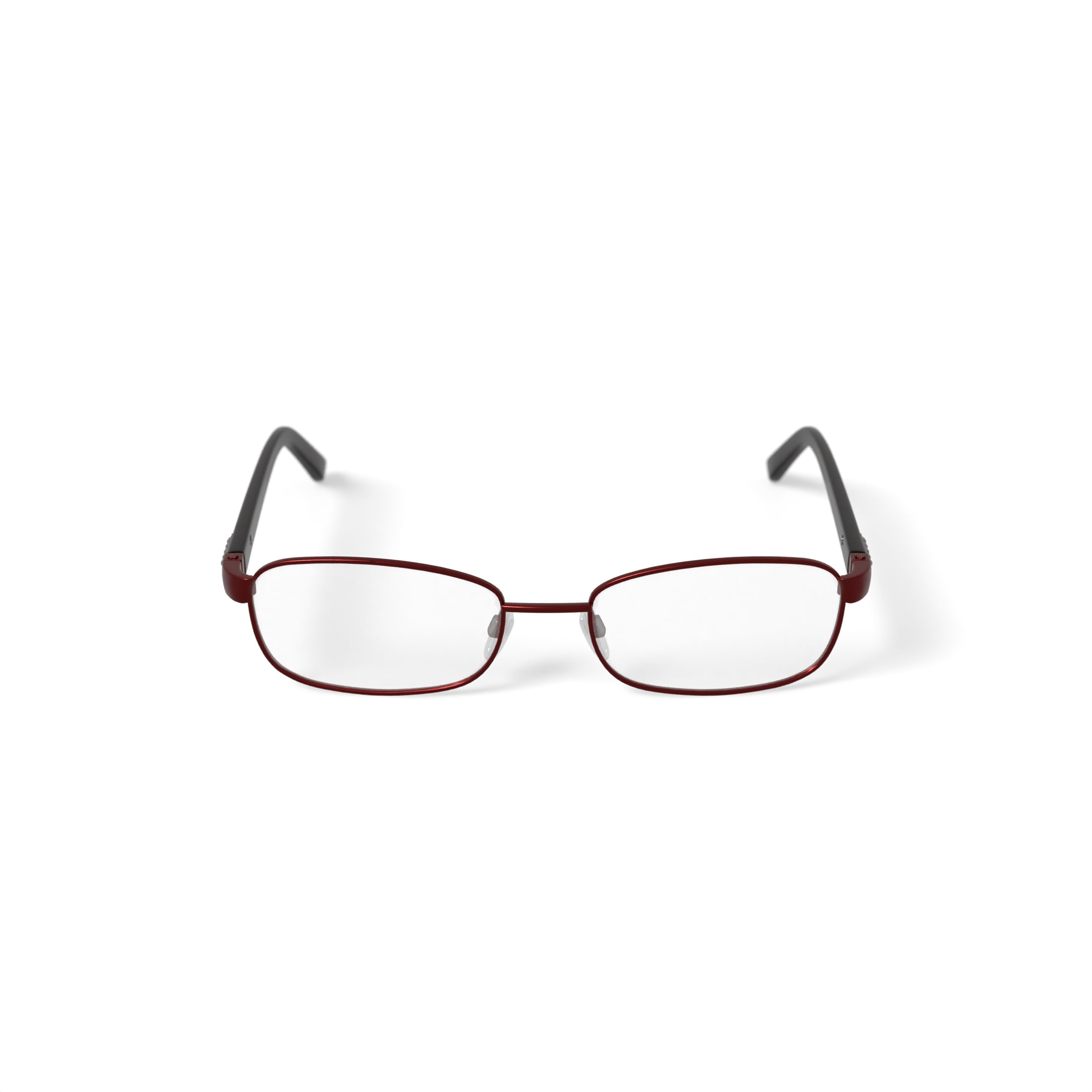 Visage Women's E214 Rectangular Prescription Eyeglasses with Case, Red