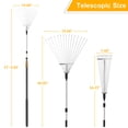 thumbnail image 3 of FIXM Adjustable Telescopic Roof and Yard Rake 6.62 to 31 ft Clear Leaves Sticks and Debris Efficiently, 3 of 11