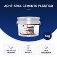 thumbnail image 2 of Adhe-Krill Cemento Plástico Blanco 6kg Grietas y Fisuras, 2 of 7