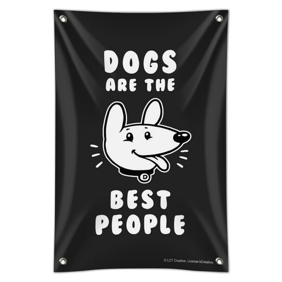 Dogs are the Best People Funny Humor Home Business Office Sign