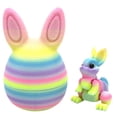 thumbnail image 1 of Jierger Easter Egg 3D Printed Decor Set, A Creative Ornament with A Movable Bunny Toy, Interactive Holiday Decoration for Tabletop, Shelf and Easter Displays, 1 of 9