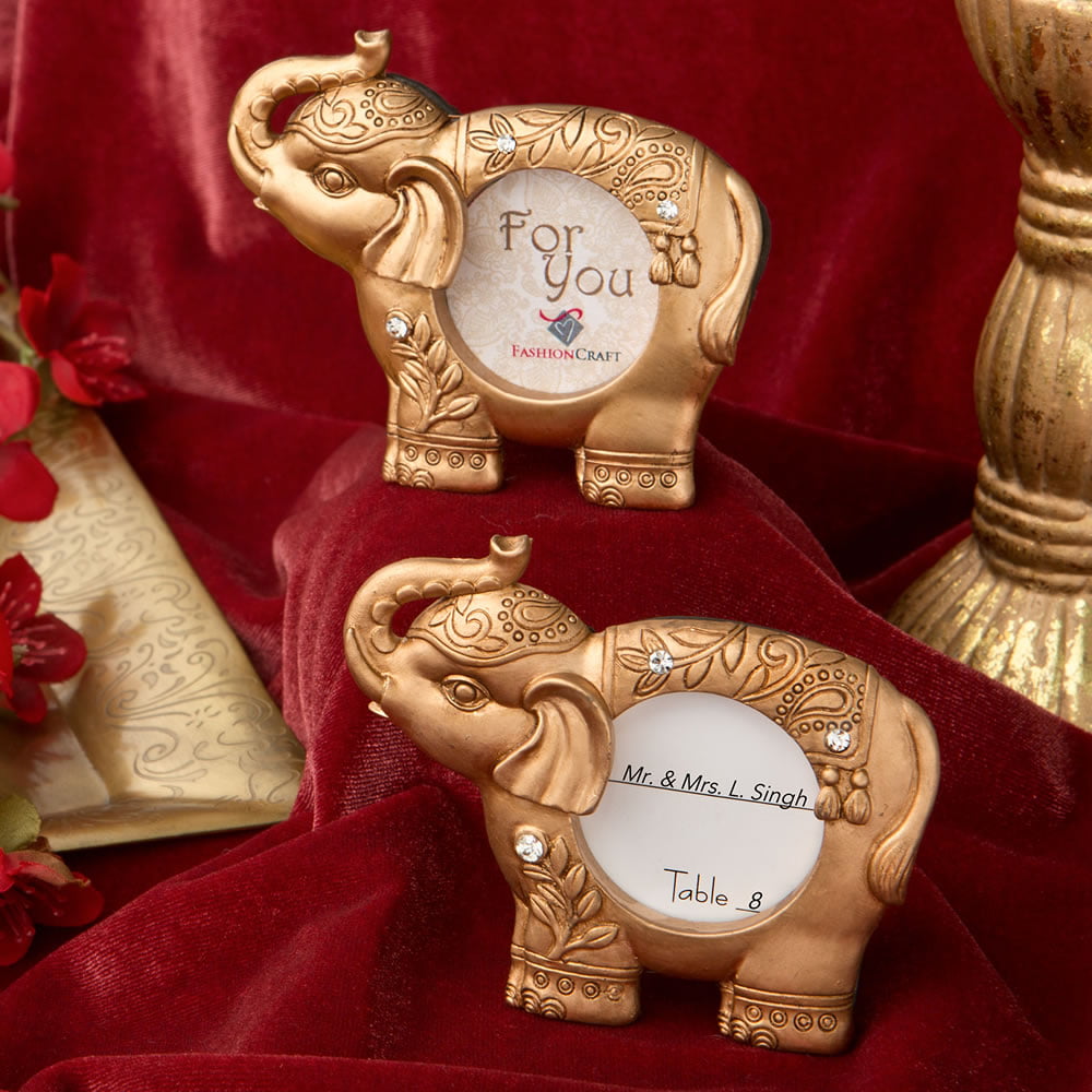 56 Gold Indian Elephant Statues Wedding Bridal Baby Shower Birthday Party Favors 