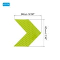 thumbnail image 2 of Uxcell Reflective Stickers, 20Pcs Arrow Reflective Sticker, Fluorescent Green, 2 of 6